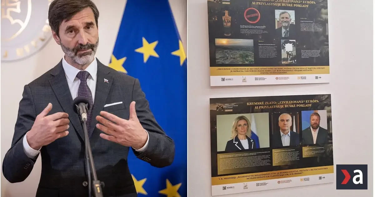 Slovensko odsúdilo výstavu o krymskom zlate, Rusi v Bratislave šíria obhajobu anexie